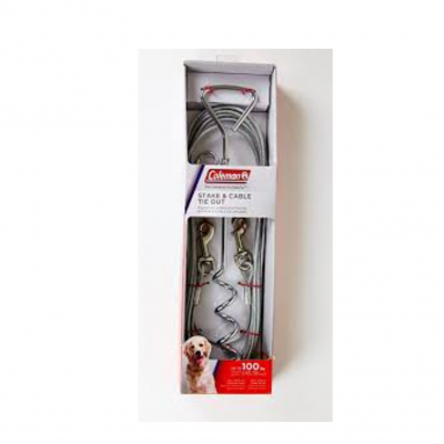 میخ و سیم مهار حیوانات خانگی کلمن-Stake & Cable Tie out